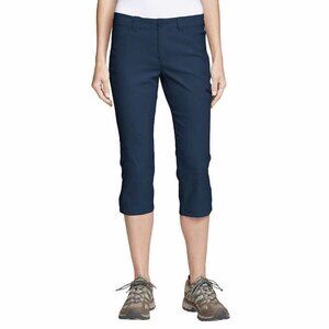 NEW Eddie Bauer Rainier Capri Pants | Blue